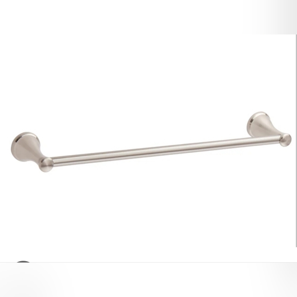 Delta Foundations 18-in Spotshield Brushed Nickel Wall-mount Single Towel Bar